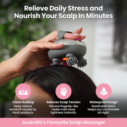 Rejuvelux™ Premium Head and Scalp Massager