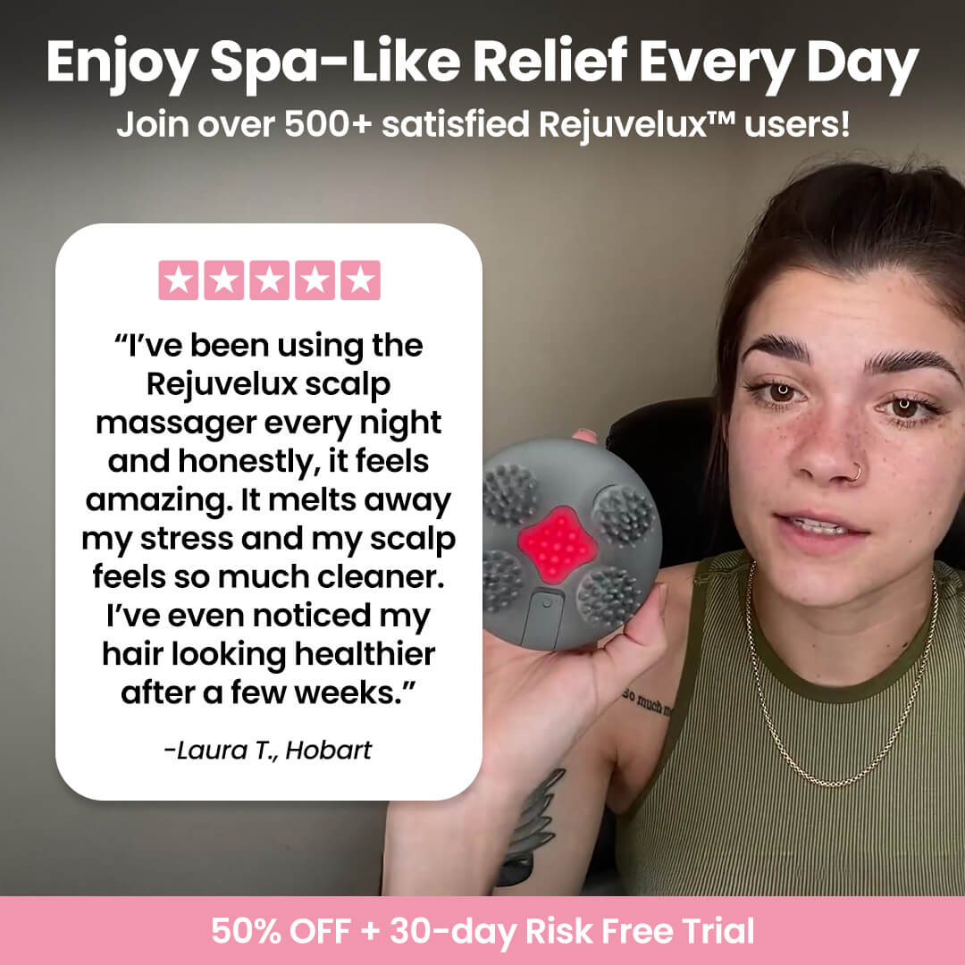 Rejuvelux™ Premium Head and Scalp Massager