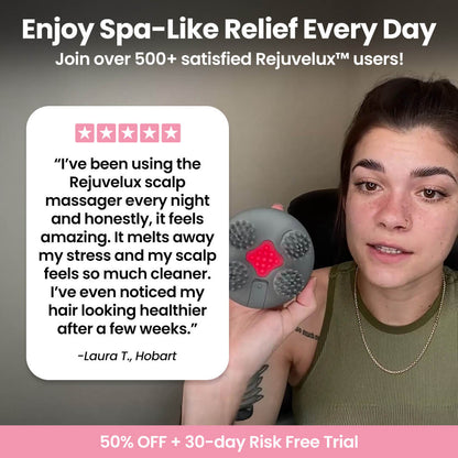 Rejuvelux™ Premium Head and Scalp Massager